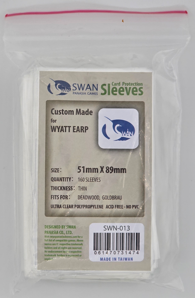 51x89mm -160 pack, Thin Sleeves (SWN-013) SwanPanasia Sleeves 51x89mm -160 pack, Thin Sleeves (SWN-013) SwanPanasia Sleeves