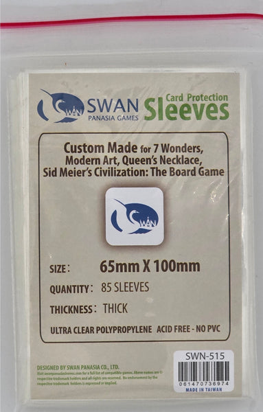 65x100mm -85 pack, Thick Sleeves (SWN-515) SwanPanasia Sleeves 65x100mm -85 pack, Thick Sleeves (SWN-515) SwanPanasia Sleeves