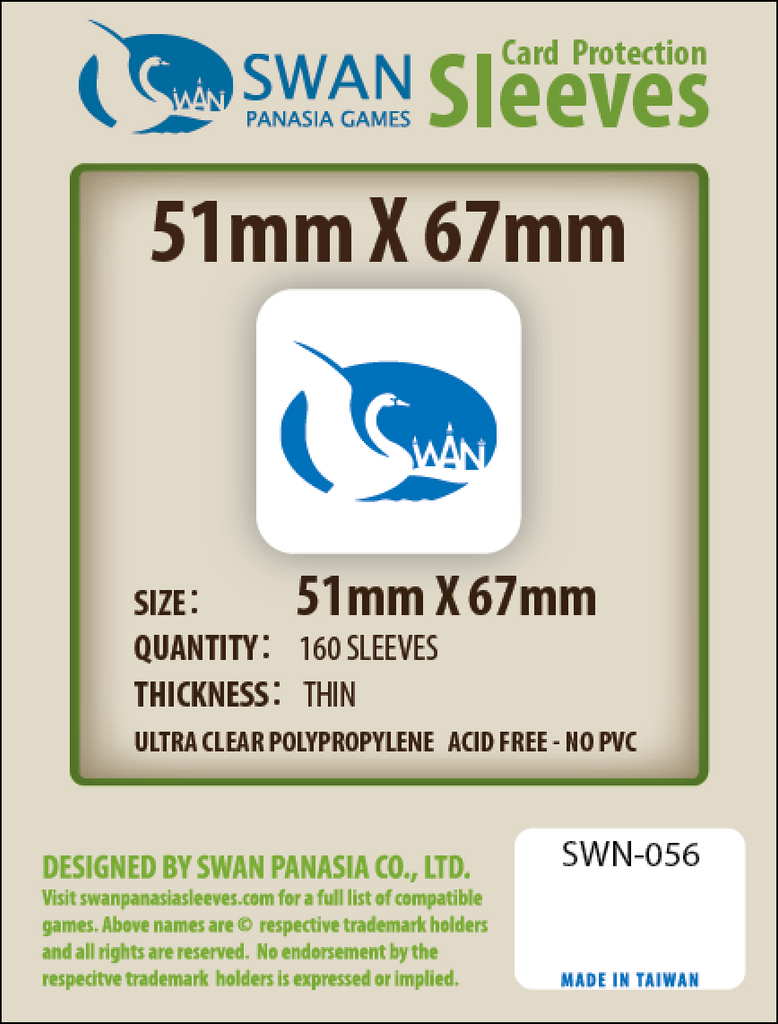51x67mm -160 Pack, Thin Sleeves (SWN-056)