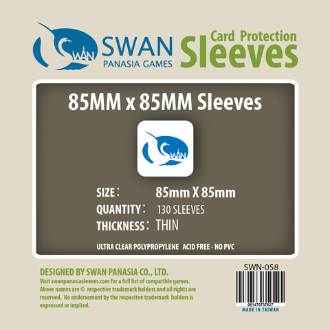 85x85mm -130 Pack, Thin Sleeves (SWN-058)