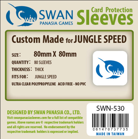80x80mm - 80 Pack, Thick Sleeves - Perfect for 7th Continent, SWN-530
