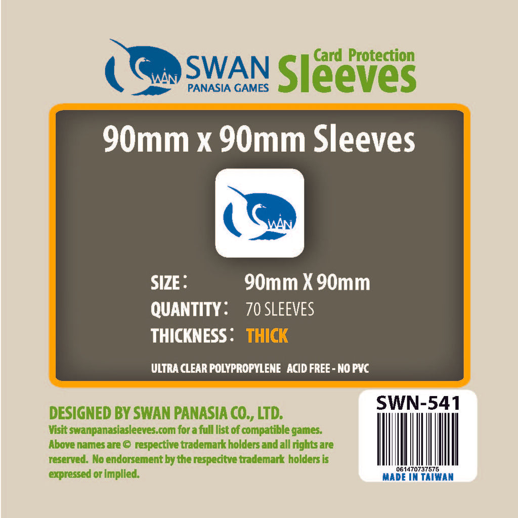 90x90mm -70 pack, Thick Sleeves (SWN-541)
