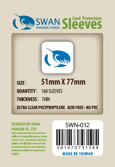 51x77mm -160 pack, Thin Sleeves (SWN-012)