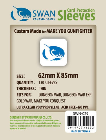 62x85mm -130 pack, Thin Sleeves (SWN-029)