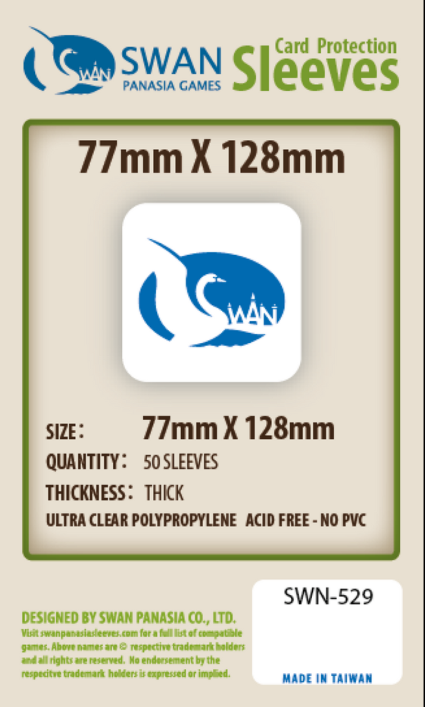77x128mm -50 Pack, Thick Sleeves (SWN-529)