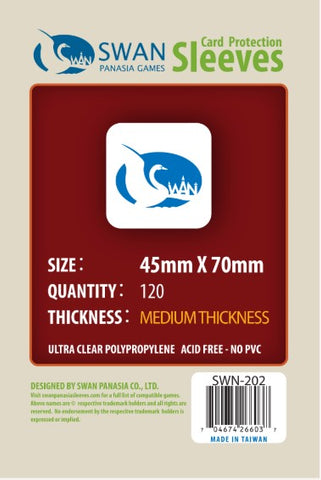 45x70mm -120 pack, Medium Thickness Sleeves (SWN-202)