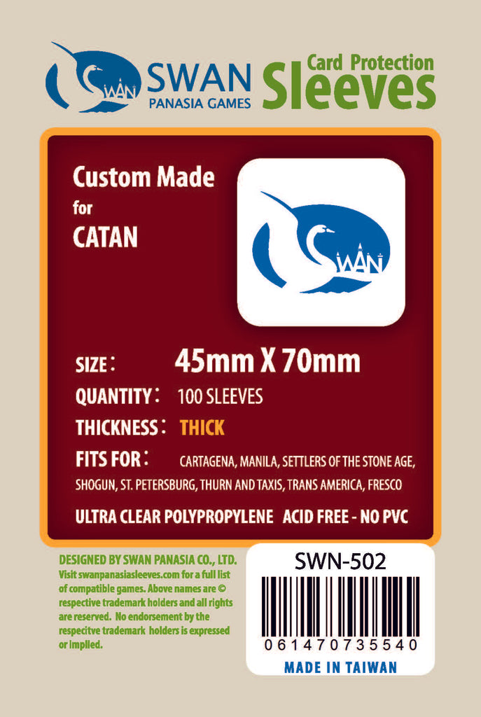 45x70 mm Mini Euro Premium/Thick Card Sleeves -100 per pack (SWN-502)