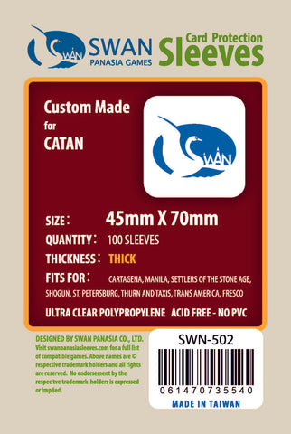 45x70 mm Mini Euro Premium/Thick Card Sleeves -100 per pack (SWN-502)