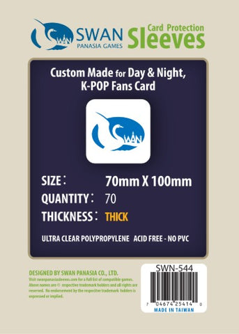 Swan Card Sleeve (70x100MM) -70 Pack (SWN-544)
