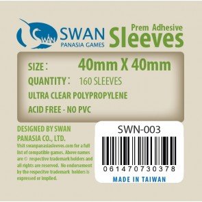 40x40mm -160 Pack, Thin Sleeves (SWN-003)