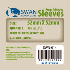 52x52mm -160 pack, Thin sleeves (SWN-014) – SwanPanasia Sleeves