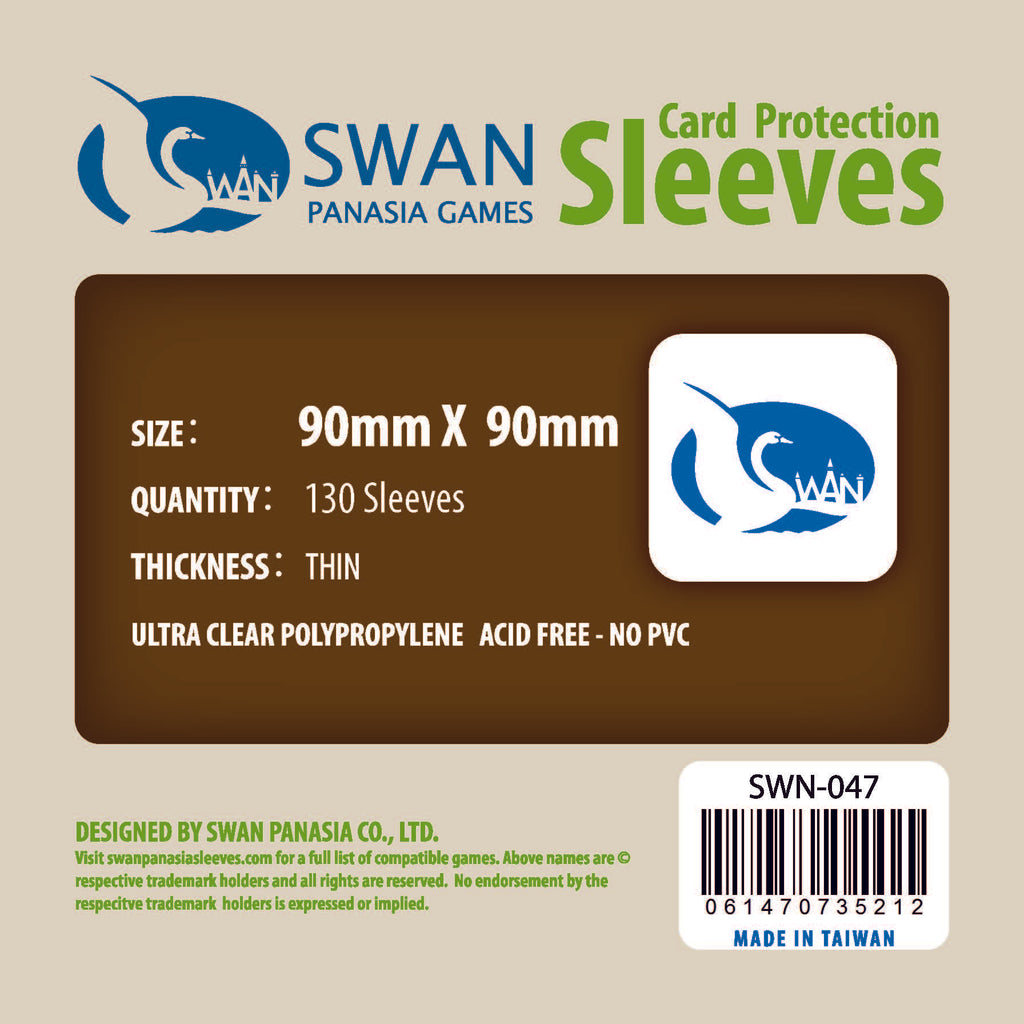 90x90 mm  -130 per pack Thin Card Sleeves (SWN-047)