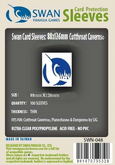 88x126mm -100 pack, Thin Sleeves (SWN-048) SwanPanasia Sleeves 88x126mm -100 pack, Thin Sleeves (SWN-048) SwanPanasia Sleeves