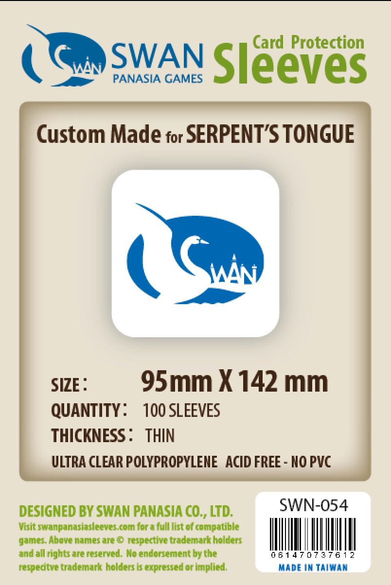snake card sleeves 95x142mm -100 Pack, Thin Sleeves (SWN-054) – SwanPanasia Sleeves