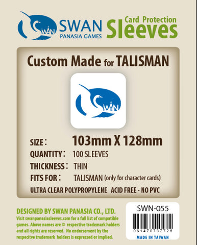 103x128mm- 100 Pack, Thin Sleeves - Talisman Character Cards (SWN-055)