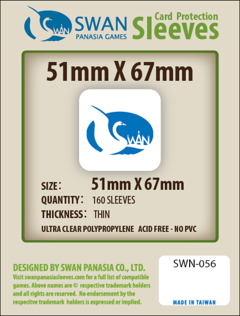 51x67mm - 160 Pack, Thin Sleeves SWN-056