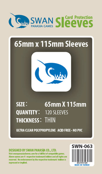 65x115mm -120 Pack, Thin Sleeves (SWN-063)