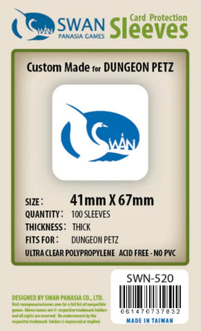 41x67mm - 100 Pack, Thick Sleeves - Dungeon Petz (SWN-520)