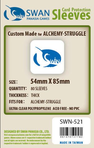 54x85mm - 80 Pack, Thick/Premium Sleeves - Alchemy Struggle (SWN-521)
