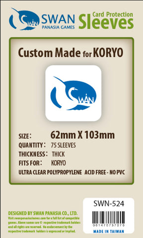 62x103mm - 75 Pack, Thick/Premium Sleeves - Koryo (SWN-524)