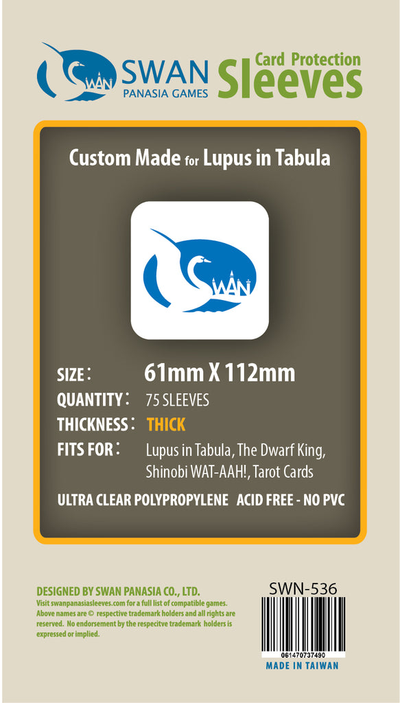 61x112mm -75 Pack, Thick Sleeves (SWN-536)