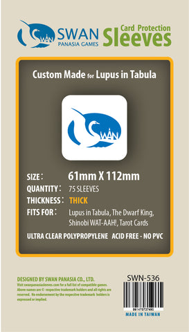 61x112mm -75 Pack, Thick Sleeves (SWN-536)