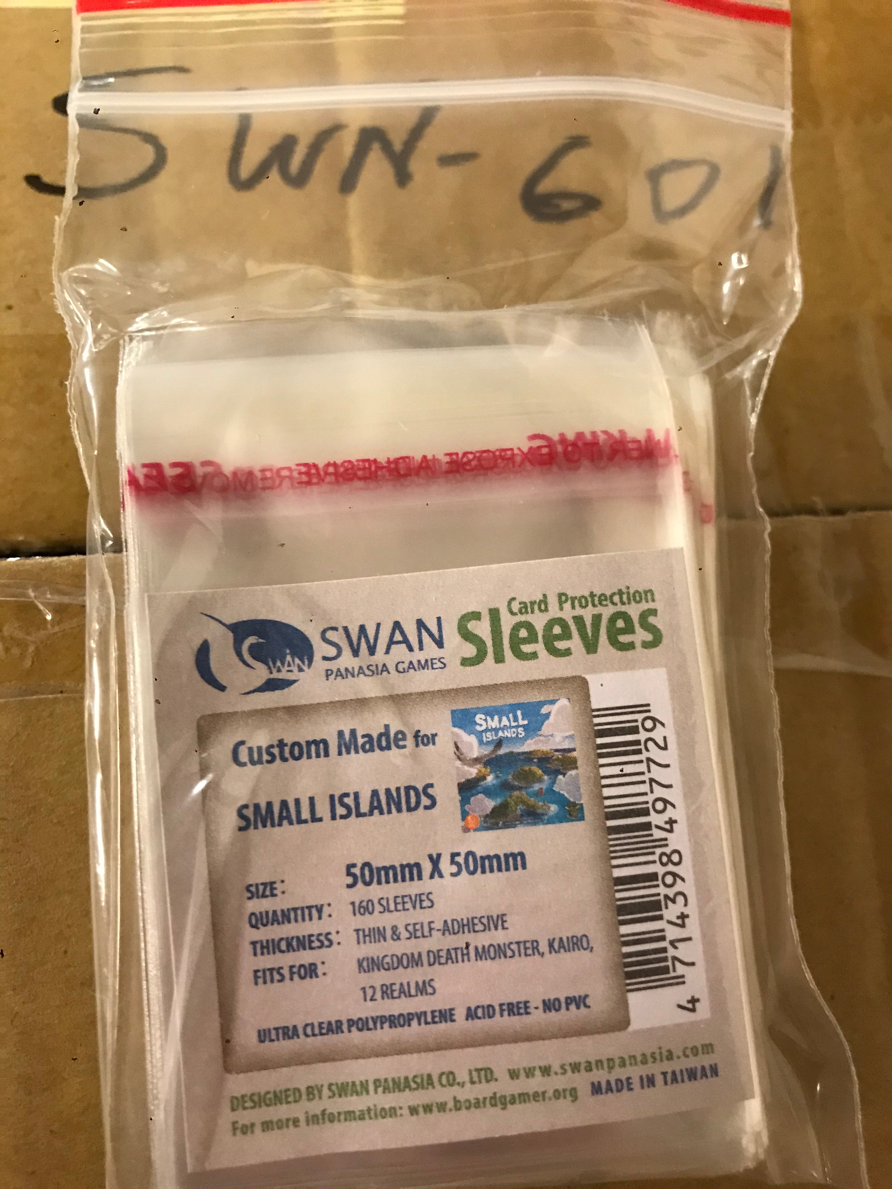 50x50mm -160 pack, self-adhesive (SWN-601) SwanPanasia Sleeves 50x50mm -160 pack, self-adhesive (SWN-601) SwanPanasia Sleeves