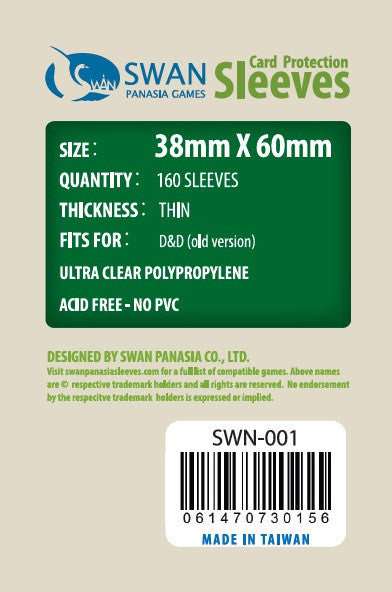 38x60mm - 160 Pack, Thin Sleeves  (SWN-001)