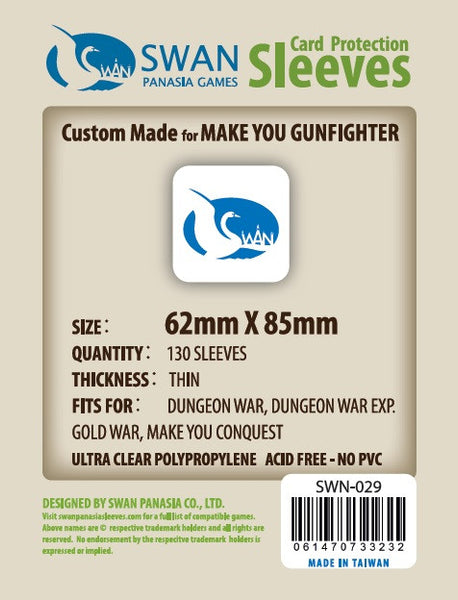 62x85mm -130 pack, Thin Sleeves (SWN-029)