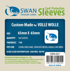townsfolk tussle card sleeves - Board Game Insert Townsfolk Tussle Standard Card Sleeve Bundle *Thicker than any other Standard Sleeves 65x65mm -160 pack, Thin Sleeves