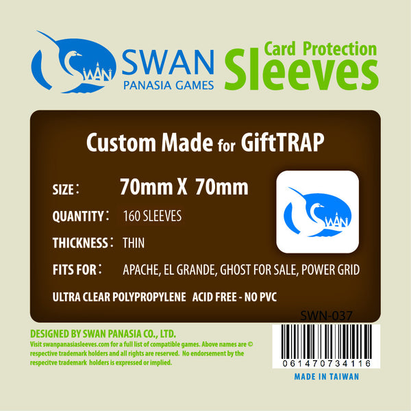 70x70mm -160 pack, Thin Sleeves (SWN-037)