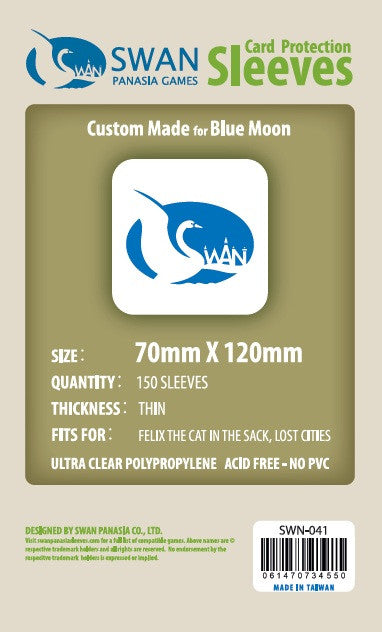 70x120mm -150 pack, Thin Sleeves (SWN-041) SwanPanasia Sleeves 70x120mm -150 pack, Thin Sleeves (SWN-041) SwanPanasia Sleeves