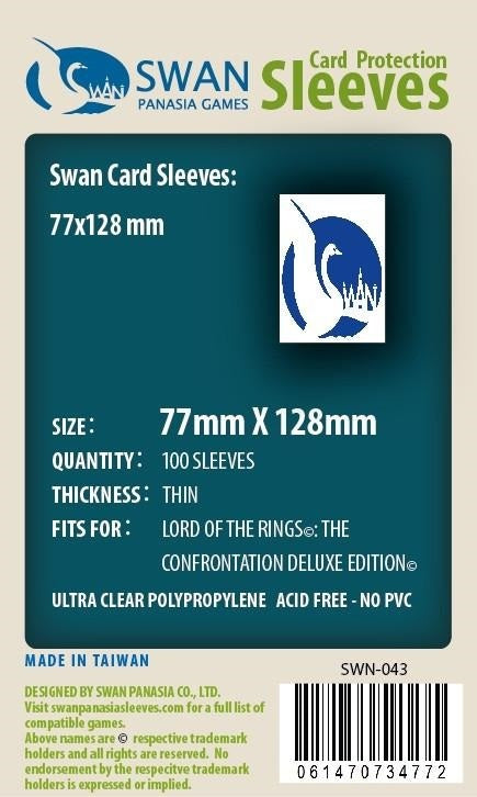 swan card sleeves 51x89mm -160 pack, Thin Sleeves (SWN-013) SwanPanasia Sleeves