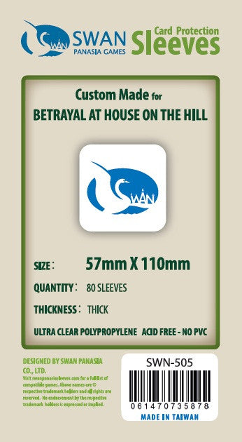 57x110mm -80 pack, Thick Sleeves (SWN-505) SwanPanasia Sleeves 57x110mm -80 pack, Thick Sleeves (SWN-505) SwanPanasia Sleeves