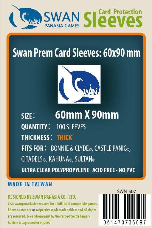 60x90mm Chimera-100 pack, Thick Sleeves (SWN-507) SwanPanasia Sleeves 60x90mm Chimera-100 pack, Thick Sleeves (SWN-507) SwanPanasia Sleeves