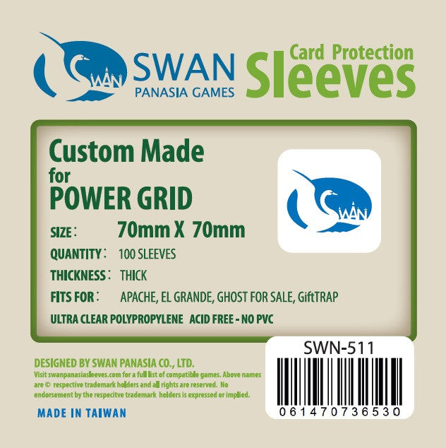 70x70mm- 100 pack, Thick Sleeves (SWN-511) SwanPanasia Sleeves 70x70mm- 100 pack, Thick Sleeves (SWN-511) SwanPanasia Sleeves