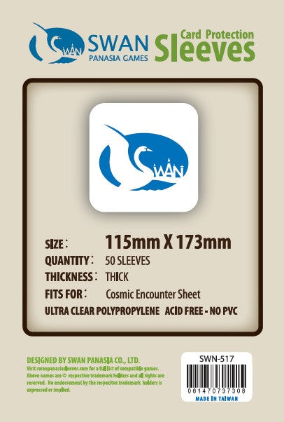 115x173mm Cosmic Encounter Sheet-50 pack, Thick Sleeves (SWN-517) SwanPanasia Sleeves 115x173mm Cosmic Encounter Sheet-50 pack, Thick Sleeves (SWN-517) SwanPanasia Sleeves