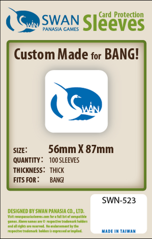 56x87mm - 100 Pack, Thick/Premium Sleeves - Bang (SWN-523)